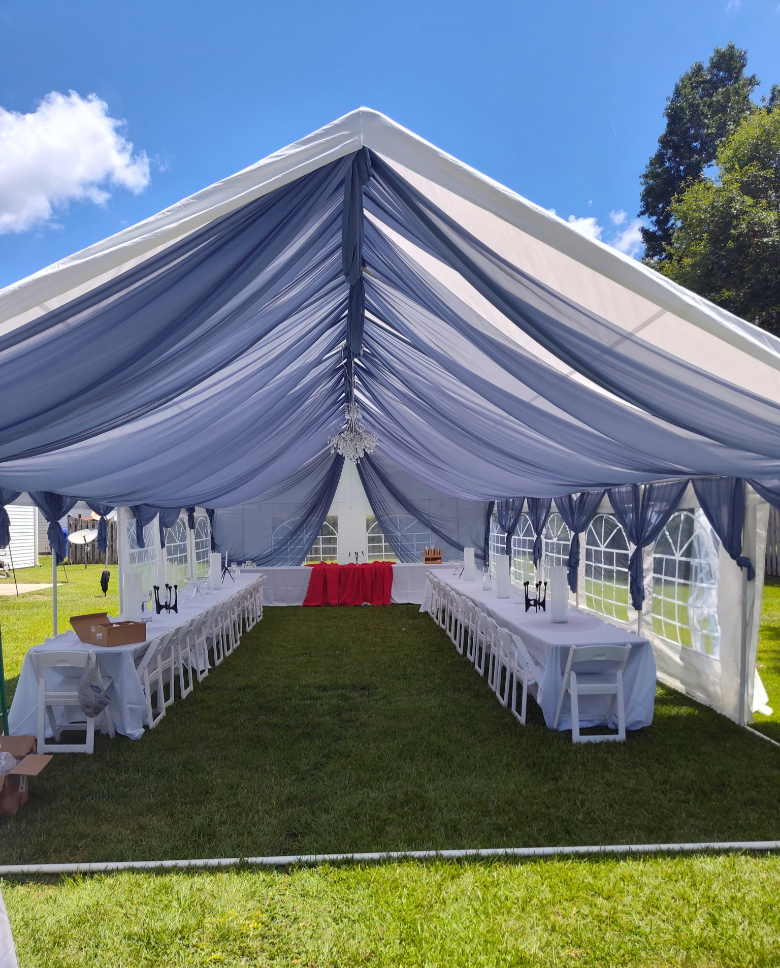Package 1 | Tent with Drapes (20 x 40) Package 1 | Tent with Drapes (20 x 40)