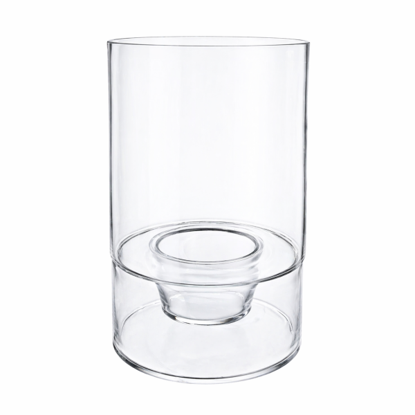 Cylinder Glass Candle Holder |15 ” (Clear)